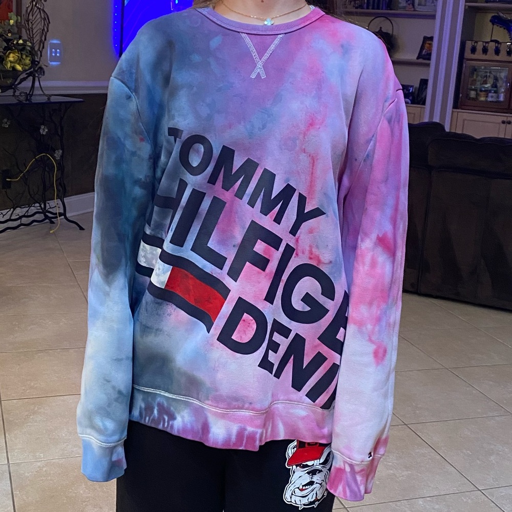 Tye Dye Tommy Hilfiger crew neck